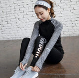 Autumn High Waist Women leggings Cotton Casual Striped  Stretch Elastic Wiast Leggings Women Legging Female Pants leggins