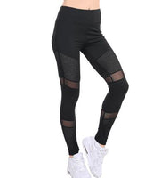 SVOKOR Fitness Pink Leggings Women Spring Ankle-Length Softe Mesh Legging Stitching Hollow Slim Push Up Lady's Legging